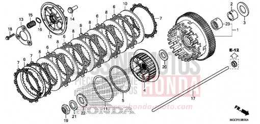 EMBRAYAGE CB1100NAK de 2019